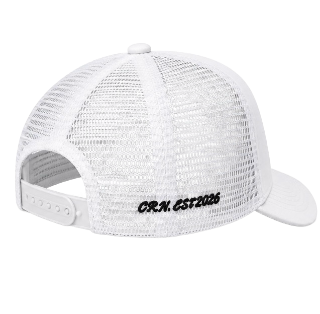 CRN TRUCKER CAP WHITE/BLACK