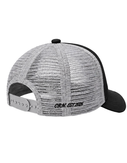 CRN TRUCKER CAP GREY/BLACK