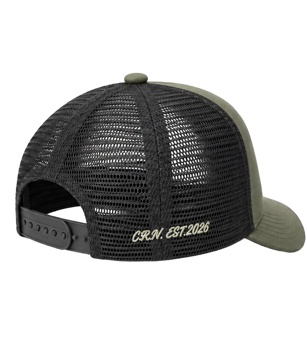 CRN TRUCKER CAP KHAKI/BLACK