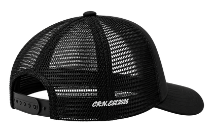 CRN TRUCKER CAP BLACK/WHITE