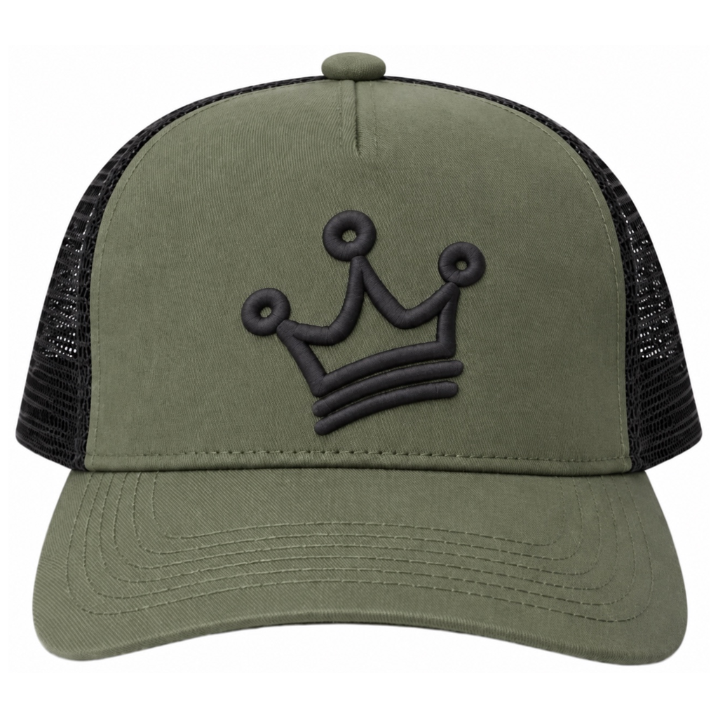 CRN TRUCKER CAP KHAKI/BLACK