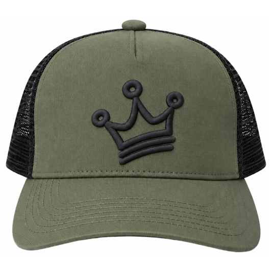 CRN TRUCKER CAP KHAKI/BLACK