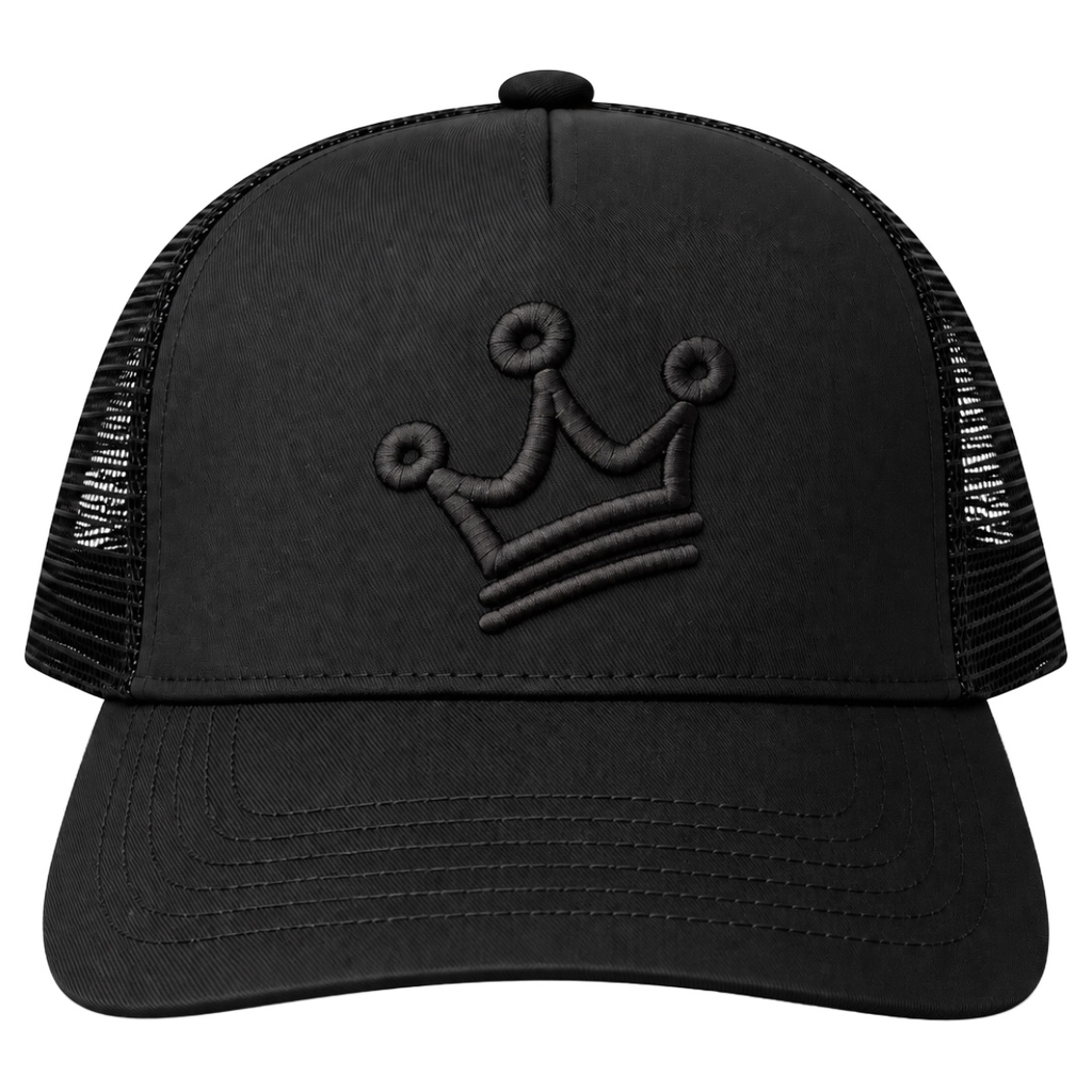 CRN TRUCKER CAP TRIPLE BLACK