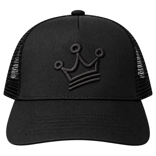 CRN TRUCKER CAP TRIPLE BLACK