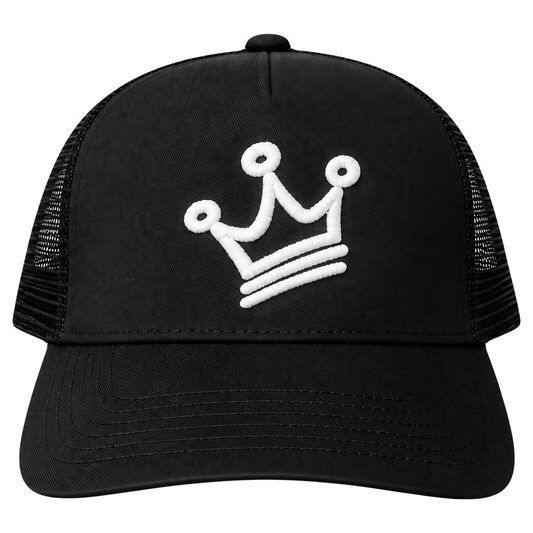 CRN TRUCKER CAP BLACK/WHITE