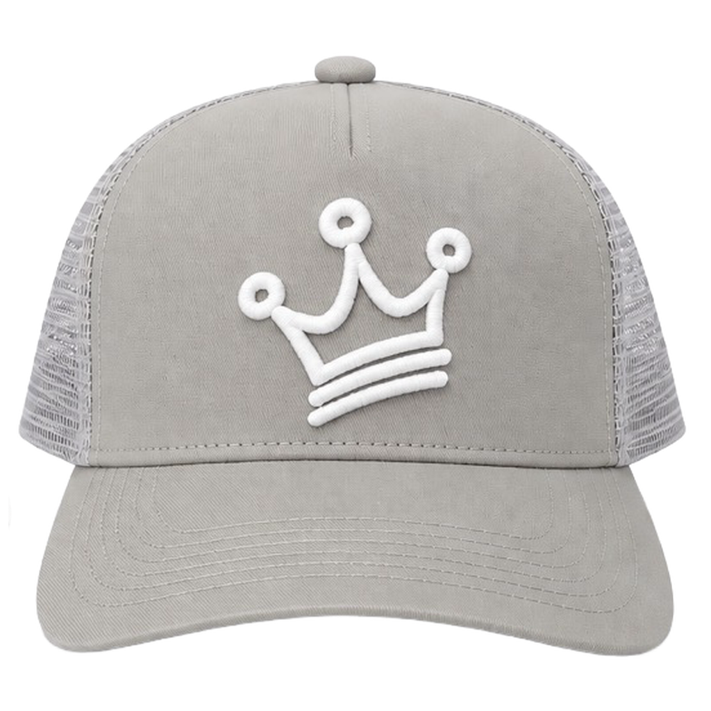 CRN TRUCKER CAP LIGHT GREY/WHITE
