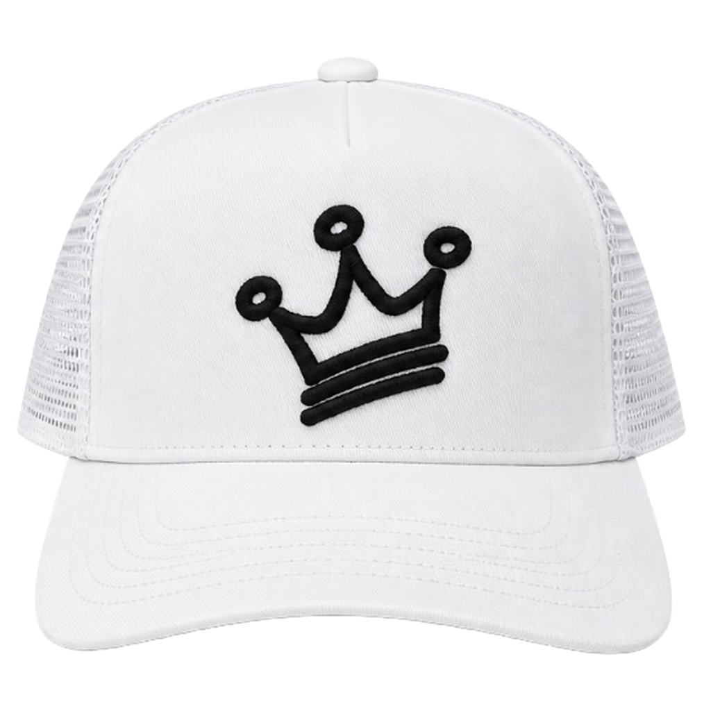 CRN TRUCKER CAP WHITE/BLACK