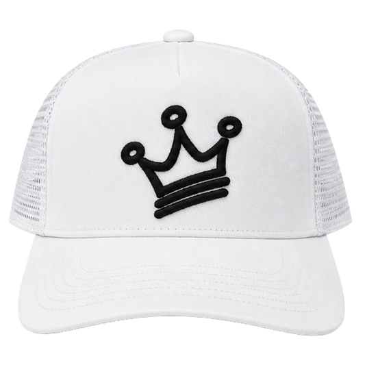 CRN TRUCKER CAP WHITE/BLACK